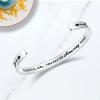 TONY & SANDY Inspirational Bracelets for Women Teen Girls Personalized Gifts for Daughter Granddaughter Mom Sister Friends Stainless Steel Engraved Cuff Birthday Easter Christmas(0 – Beautiful girl  you can do amazing things)