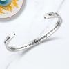 TONY & SANDY Inspirational Bracelets for Women Teen Girls Personalized Gifts for Daughter Granddaughter Mom Sister Friends Stainless Steel Engraved Cuff Birthday Easter Christmas(A – Sometimes you forget you re awesome so this is your reminder)