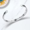 TONY & SANDY Inspirational Bracelets for Women Teen Girls Personalized Gifts for Daughter Granddaughter Mom Sister Friends Stainless Steel Engraved Cuff Birthday Easter Christmas(Leaf – Beautiful girl you can do amazing things)