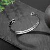 TONY & SANDY Inspirational Bracelets for Women Teen Girls Personalized Gifts for Daughter Granddaughter Mom Sister Friends Stainless Steel Engraved Cuff Birthday Easter Christmas(A – Cousin Gifts – Sun & Moon – Cousins by blood sisters by heart friends by choice)