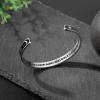 TONY & SANDY Inspirational Bracelets for Women Teen Girls Personalized Gifts for Daughter Granddaughter Mom Sister Friends Stainless Steel Engraved Cuff Birthday Easter Christmas(A – Sun & Moon – Aunt Niece Gifts – The love between an aunt and niece is forever)