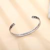 TONY & SANDY Inspirational Bracelets for Women Teen Girls Personalized Gifts for Daughter Granddaughter Mom Sister Friends Stainless Steel Engraved Cuff Birthday Easter Christmas(A – Grandmother Granddaughter Gifts – The love between a grandmother and granddaughter is forever)