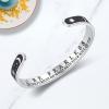 TONY & SANDY Inspirational Bracelets for Women Teen Girls Personalized Gifts for Daughter Granddaughter Mom Sister Friends Stainless Steel Engraved Cuff Birthday Easter Christmas(A – Sun & Moon – Be fearless in the pursuit of what sets your soul on fire)