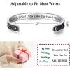 TONY & SANDY Inspirational Bracelets for Women Teen Girls Personalized Gifts for Daughter Granddaughter Mom Sister Friends Stainless Steel Engraved Cuff Birthday Easter Christmas(A – Sun & Moon – Beautiful girl you can do hard things)