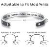 TONY & SANDY Inspirational Bracelets for Women Teen Girls Personalized Gifts for Daughter Granddaughter Mom Sister Friends Stainless Steel Engraved Cuff Birthday Easter Christmas(Wedding Gifts – Sun & Moon – My maid of honor today  my sister forever)