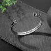 TONY & SANDY Inspirational Bracelets for Women Teen Girls Personalized Gifts for Daughter Granddaughter Mom Sister Friends Stainless Steel Engraved Cuff Birthday Easter Christmas(A – Friend Gifts – Sun & Moon – Side by side or miles apart  friends are always close at heart)