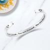 TONY & SANDY Inspirational Bracelets for Women Teen Girls Personalized Gifts for Daughter Granddaughter Mom Sister Friends Stainless Steel Engraved Cuff Birthday Easter Christmas(0 – You are loved you are valued you are beautiful)