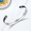 TONY & SANDY Inspirational Bracelets for Women Teen Girls Personalized Gifts for Daughter Granddaughter Mom Sister Friends Stainless Steel Engraved Cuff Birthday Easter Christmas(A – Sister Gifts – Sun & Moon – A sister is god’s way of making sure we never walk alone)