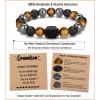 TONY & SANDY Valentines Day Gifts for Him, Natural Stone Bracelets for Men, Boys, Son, Grandson, Nephew, Boyfriend, Dad, Step Dad – Birthday Christmas Easter Gifts for Teens Boys Men Adults(To My Grandson)