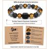 TONY & SANDY Valentines Day Gifts for Him, Natural Stone Bracelets for Men, Boys, Son, Grandson, Nephew, Boyfriend, Dad, Step Dad – Birthday Christmas Easter Gifts for Teens Boys Men Adults(To My Son)