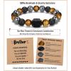 TONY & SANDY Valentines Day Gifts for Him, Natural Stone Bracelets for Men, Boys, Son, Grandson, Nephew, Boyfriend, Dad, Step Dad – Birthday Christmas Easter Gifts for Teens Boys Men Adults(To My Brother)