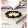 TONY & SANDY Valentines Day Gifts for Him, Natural Stone Bracelets for Men, Boys, Son, Grandson, Nephew, Boyfriend, Dad, Step Dad – Birthday Christmas Easter Gifts for Teens Boys Men Adults(To My Brother)