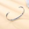 TONY & SANDY Inspirational Bracelets for Women Teen Girls Personalized Gifts for Daughter Granddaughter Mom Sister Friends Stainless Steel Engraved Cuff Birthday Easter Christmas(A – Memorial gifts – A piece of my heart is in heaven)