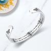 TONY & SANDY Inspirational Bracelets for Women Teen Girls Personalized Gifts for Daughter Granddaughter Mom Sister Friends Stainless Steel Engraved Cuff Birthday Easter Christmas(Memorial Gifts – Whisper I love you to a butterfly and it will fly to heaven to deliver your message)