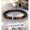 TONY & SANDY 2026 Graduation Gifts for Him Tiger Eye Bead Bracelet Men Cool College Middle High School 5th 8th Grade Graduation Gifts for Boys Son Grandson Nephew