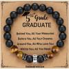TONY & SANDY 2026 Graduation Gifts for Him Tiger Eye Bead Bracelet Men Cool College Middle High School 5th 8th Grade Graduation Gifts for Boys Son Grandson Nephew