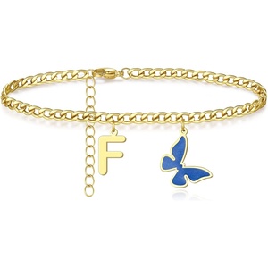 Anklet for Women – Ankle Bracelets for Women – 18K Gold Plated Anklets for Teen Girls Jewelry Summer Foot Chain Waterproof Non Tarnish Initial Anklet – Mothers Day Gifts from Daughter Son Husband